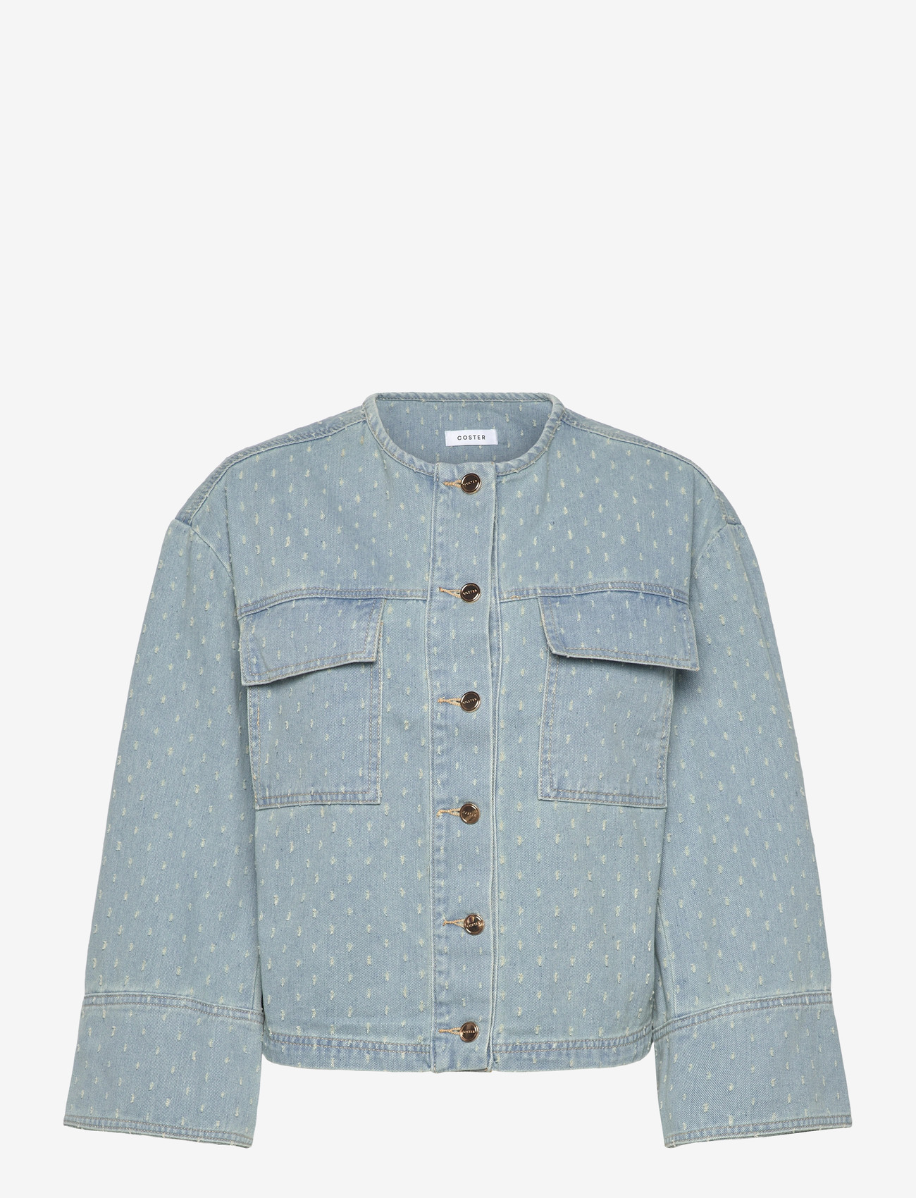Coster Copenhagen - Jacket in dot denim - frühlingsjacken - dot denim - 0