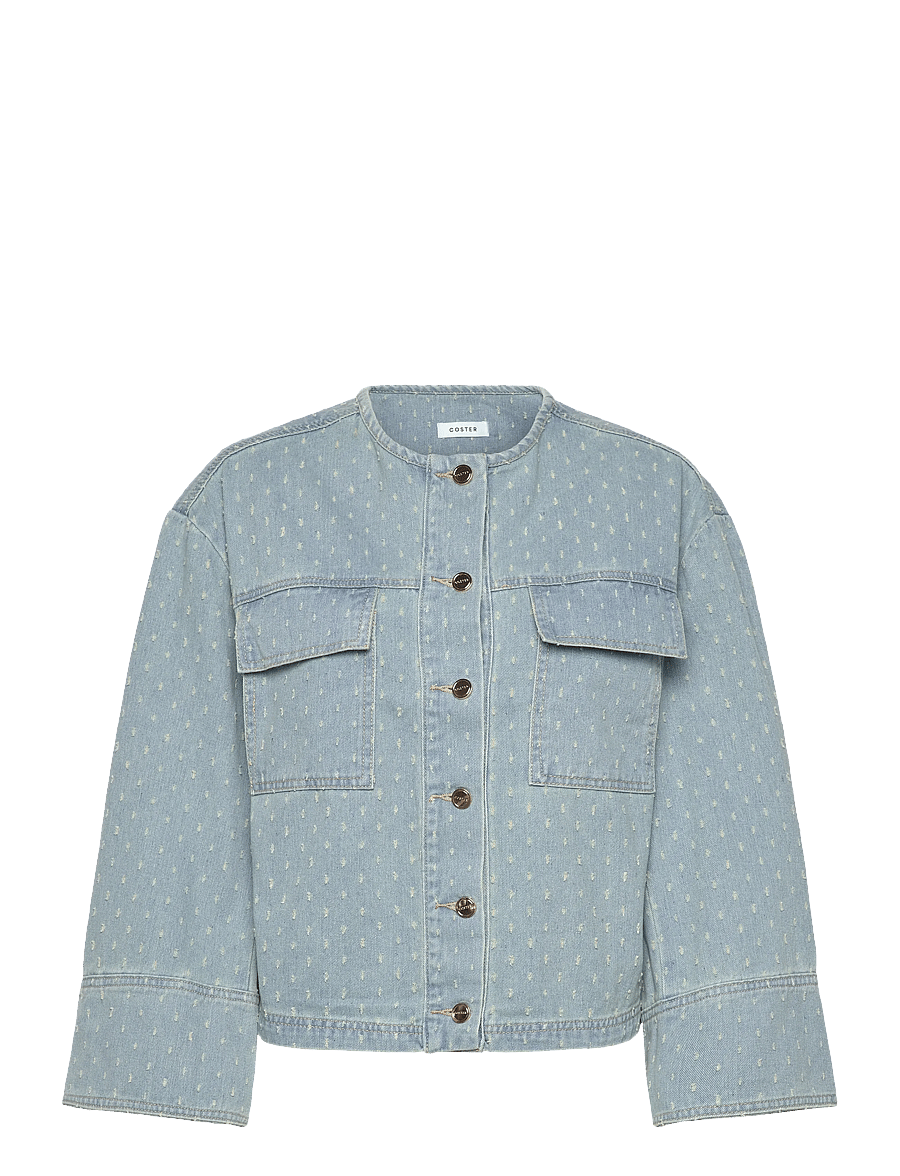 Coster Copenhagen - Jacket in dot denim - frühlingsjacken - dot denim - 1