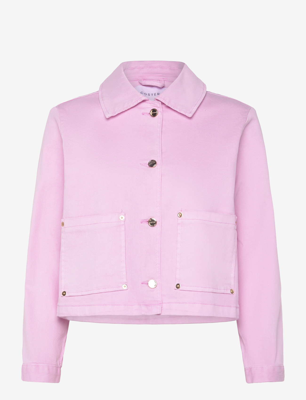 Coster Copenhagen - Jacket in pink denim - forårsjakker - bon bon pink - 0