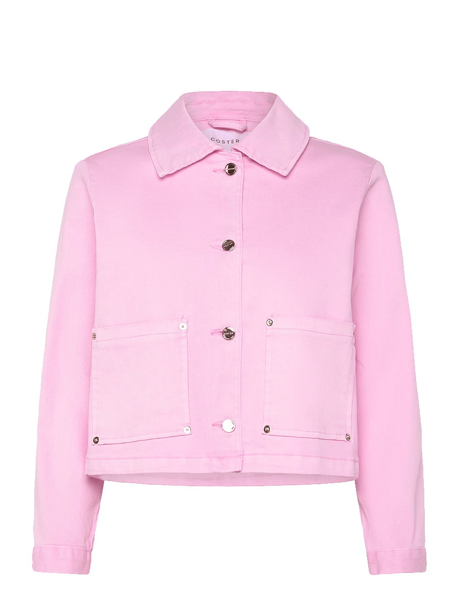 Coster Copenhagen - Jacket in pink denim - denimjakker - bon bon pink - 0