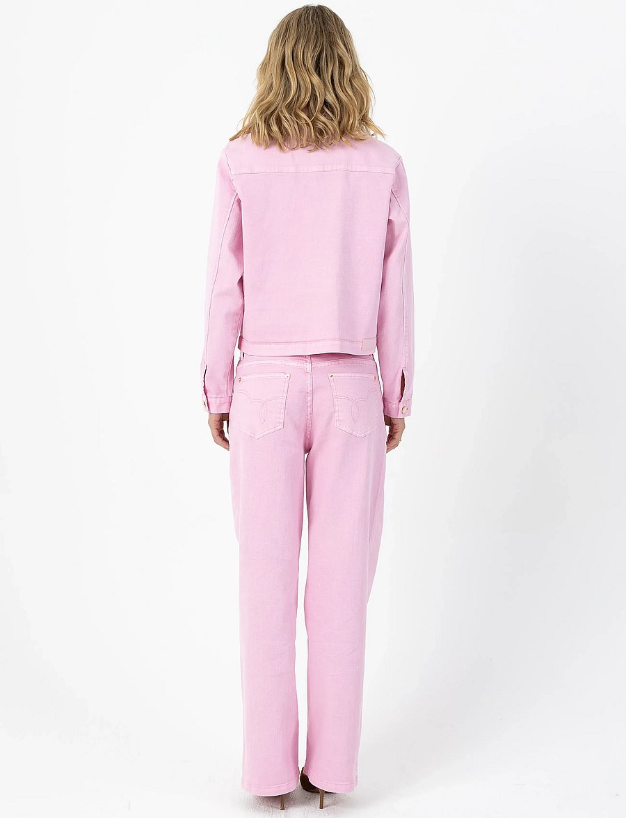 Coster Copenhagen - Jacket in pink denim - denimjakker - bon bon pink - 3
