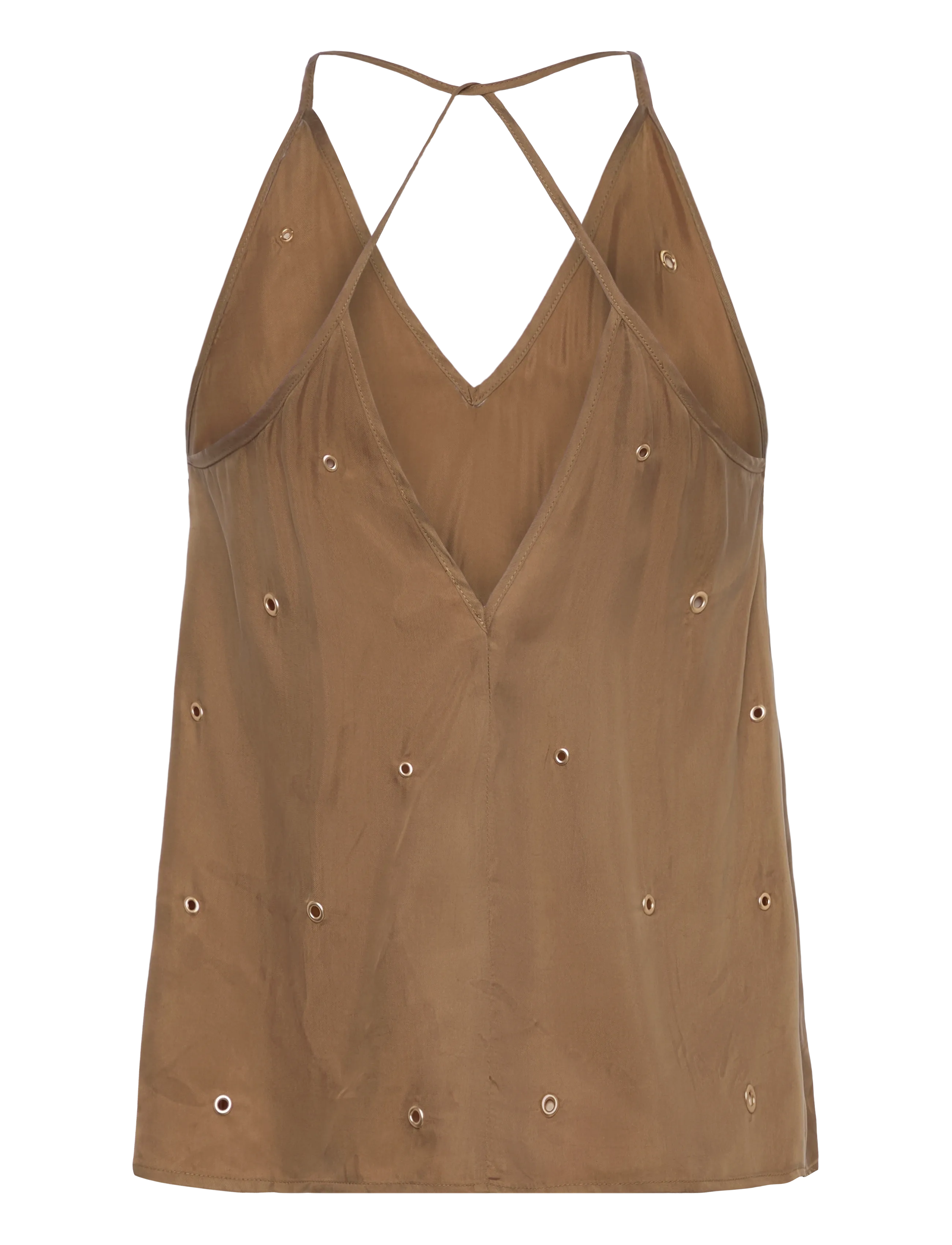 Coster Copenhagen - Top with eyelets - blouses zonder mouwen - golden latte - 1