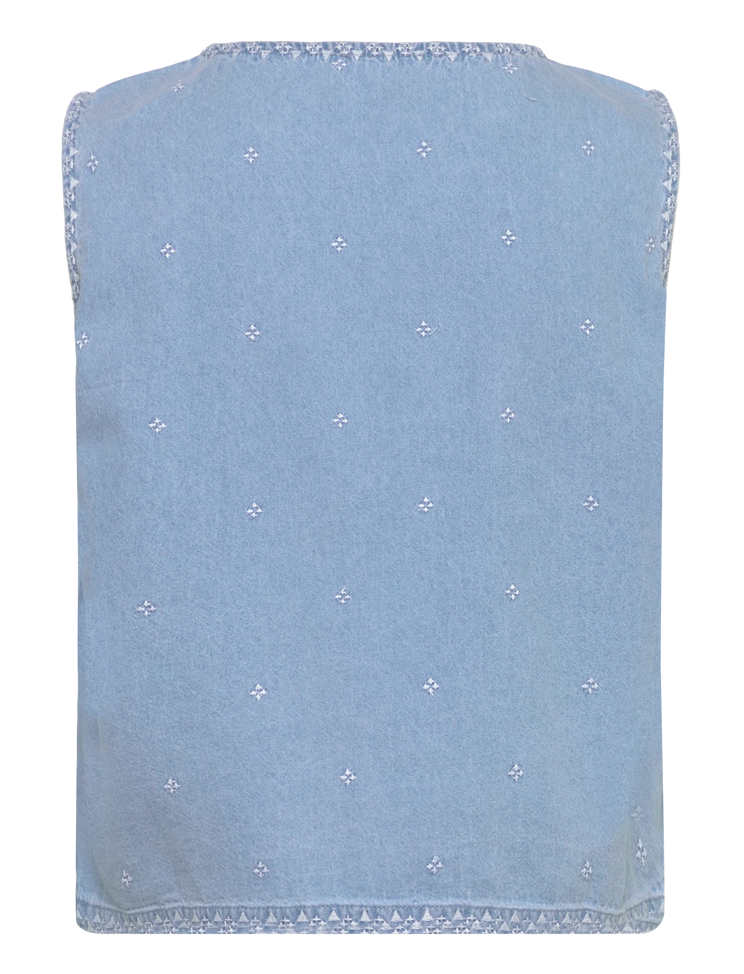 Coster Copenhagen - Denim shirt with embroidery - denimskjorter - light blue denim - 2