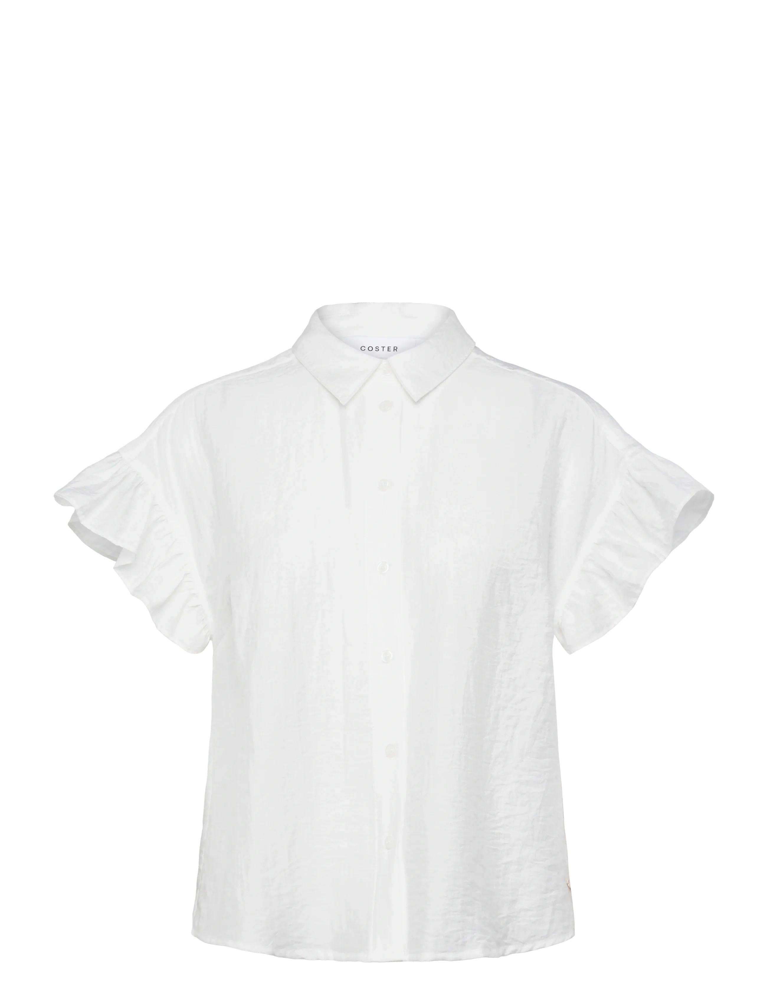 COSTER COPENHAGEN Shirt With Ruffle Sleeves Weiß - 42 - Damen