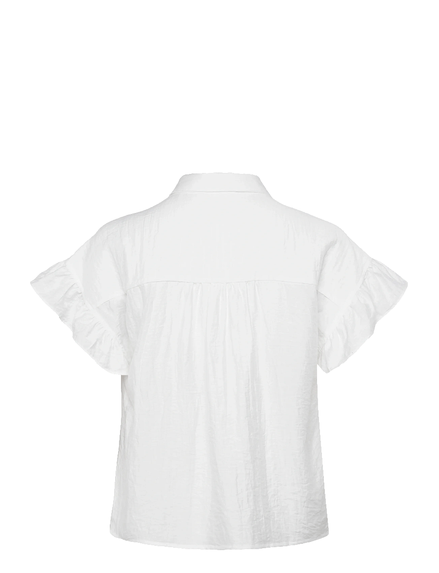 Coster Copenhagen - Shirt with ruffle sleeves - chemises à manches courtes - white - 2