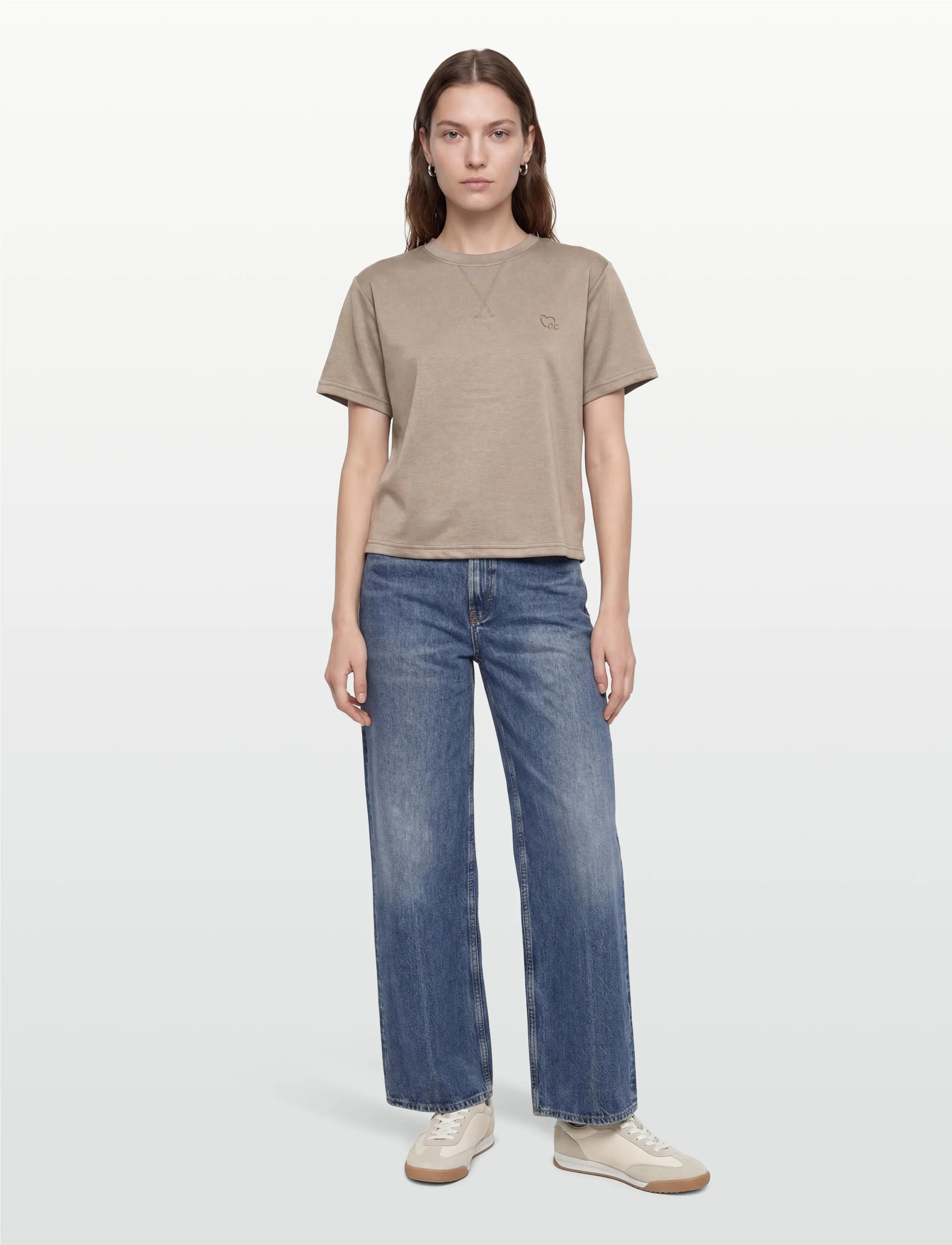 Coster Copenhagen Bea Sweat Blouse, Kvinder, T-shirt, Beige, Str: S