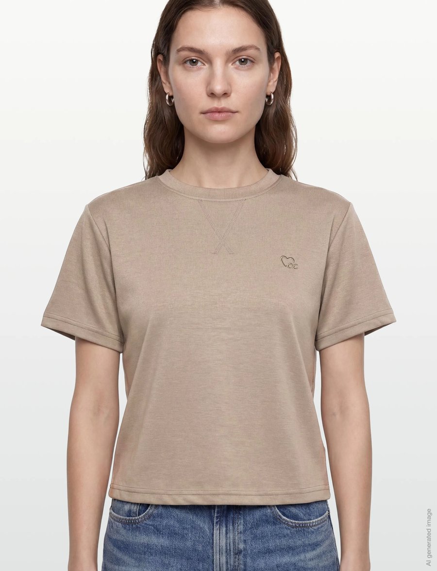 Coster Copenhagen - BEA sweat blouse - t-shirts - moon rock - 3