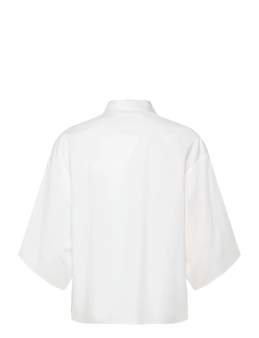 Coster Copenhagen - Shirt with button sleeves - krekli ar īsām piedurknēm - white - 2