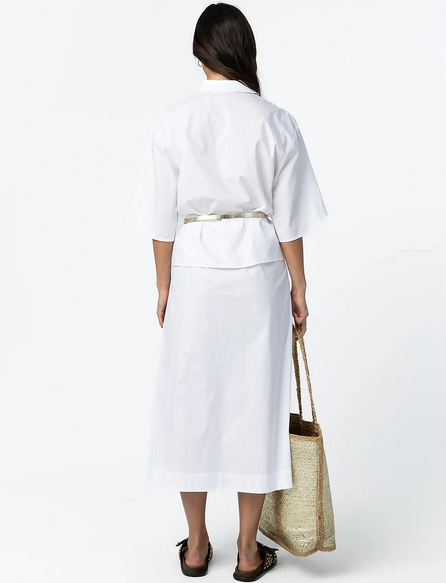 Coster Copenhagen - Shirt with button sleeves - krekli ar īsām piedurknēm - white - 3