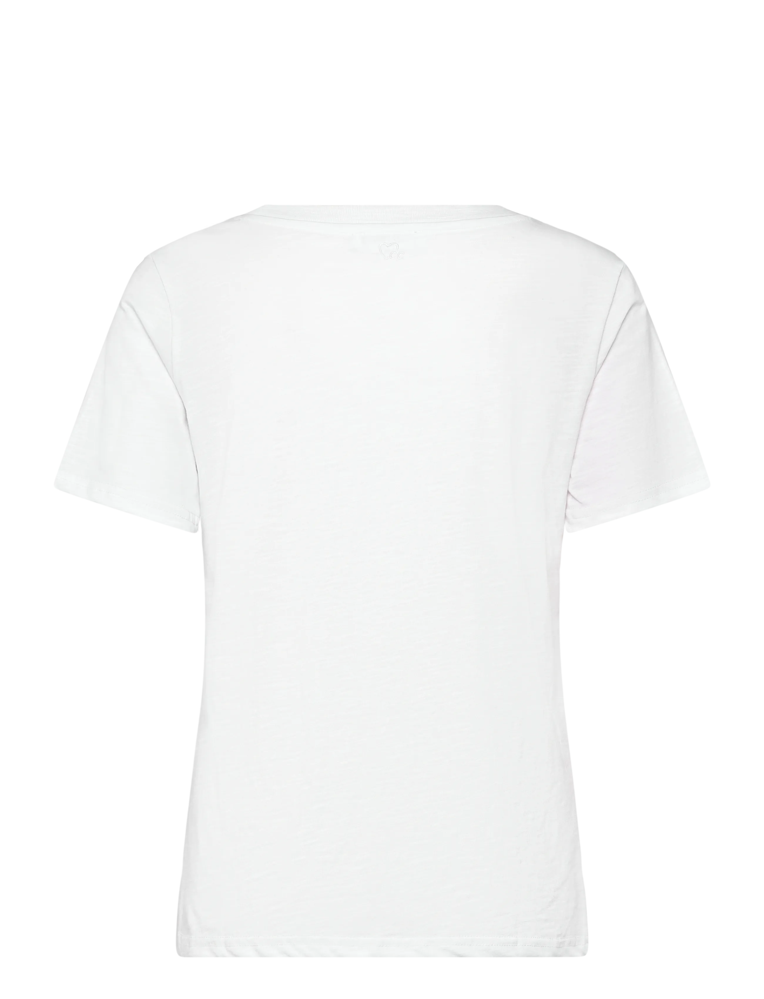 Coster Copenhagen - Tee with Heart embroidery - t-shirts - white - 2