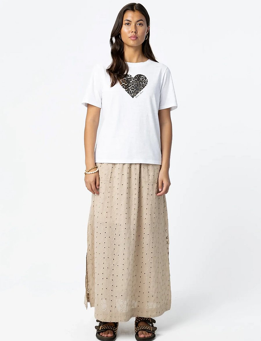 Coster Copenhagen - Leo heart tee - t-shirts - white - 3