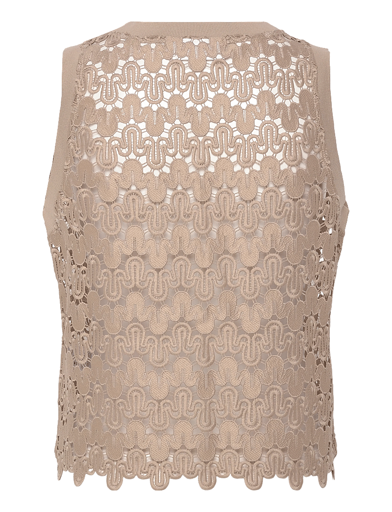 Coster Copenhagen - Lace top - crop tops - moon rock - 1