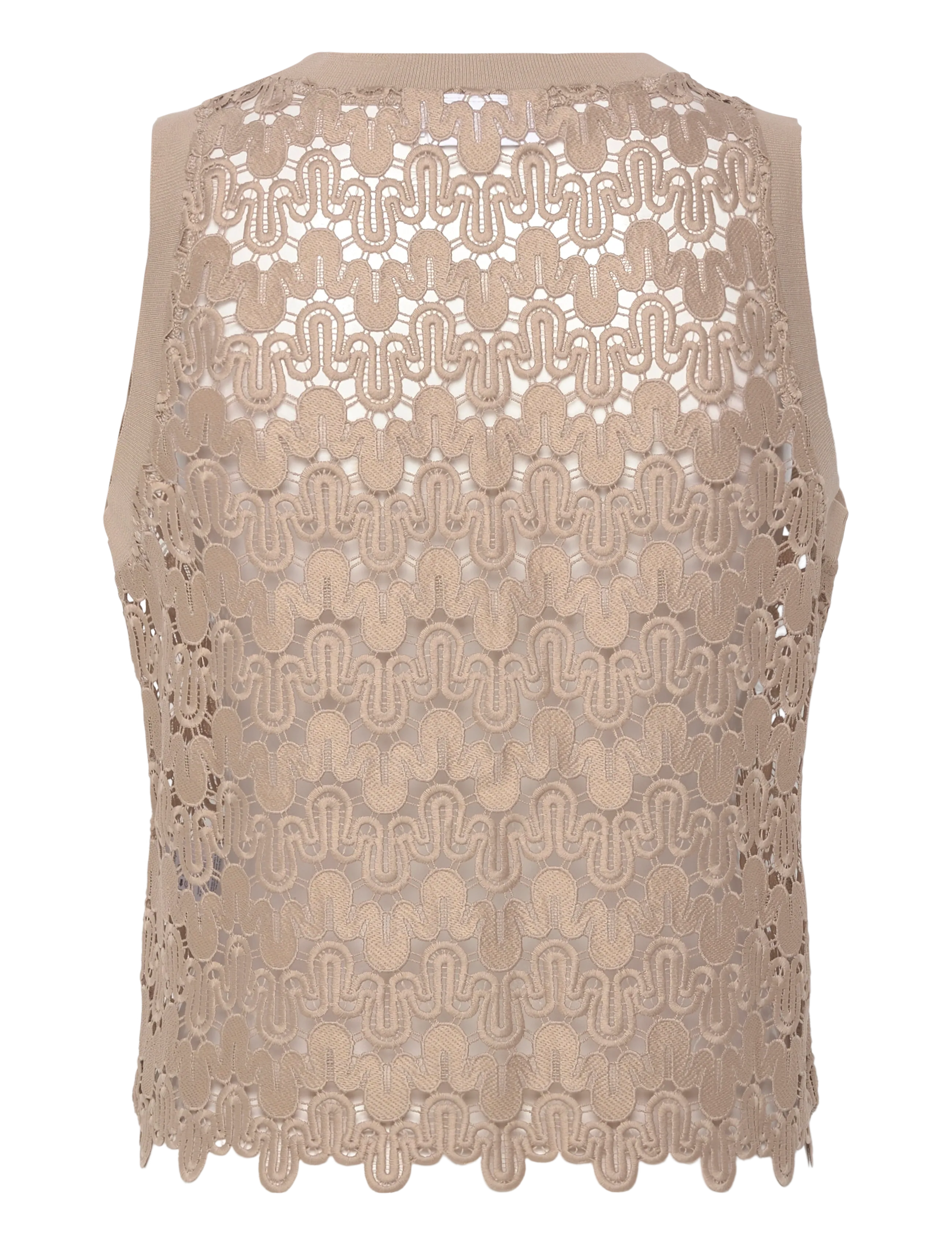 Coster Copenhagen - Lace top - crop tops - moon rock - 1
