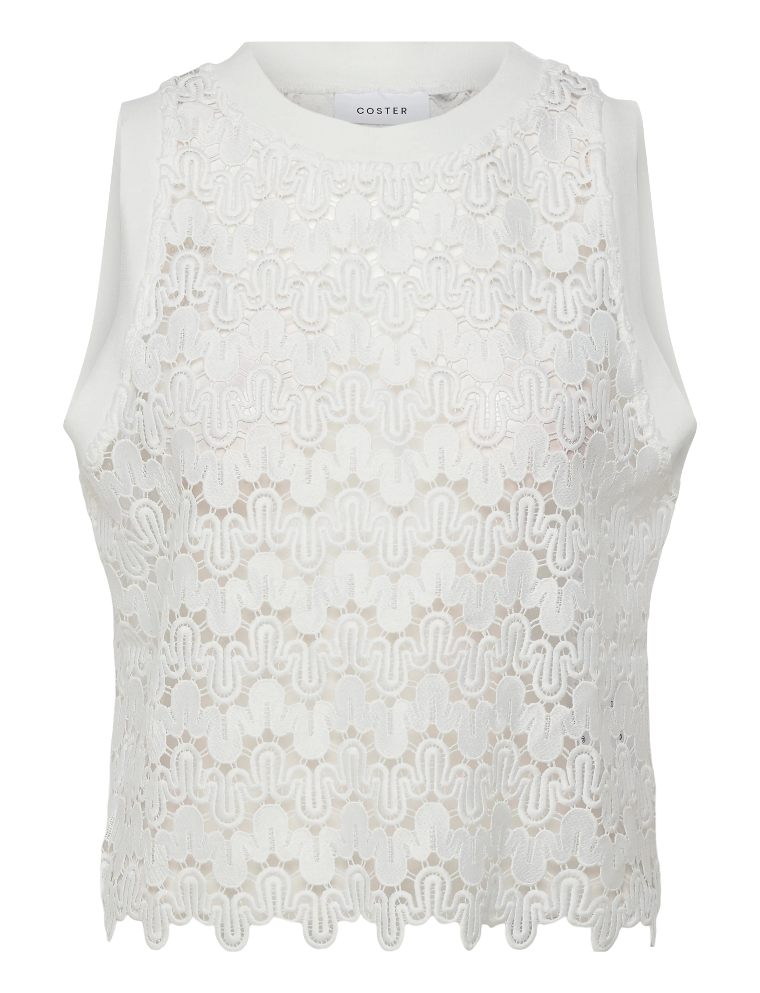 COSTER COPENHAGEN Strickjacke Oberteil Weiß - 40 - Damen