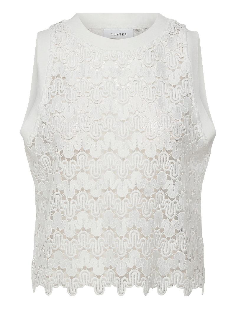Coster Copenhagen - Lace top - crop tops - white - 0