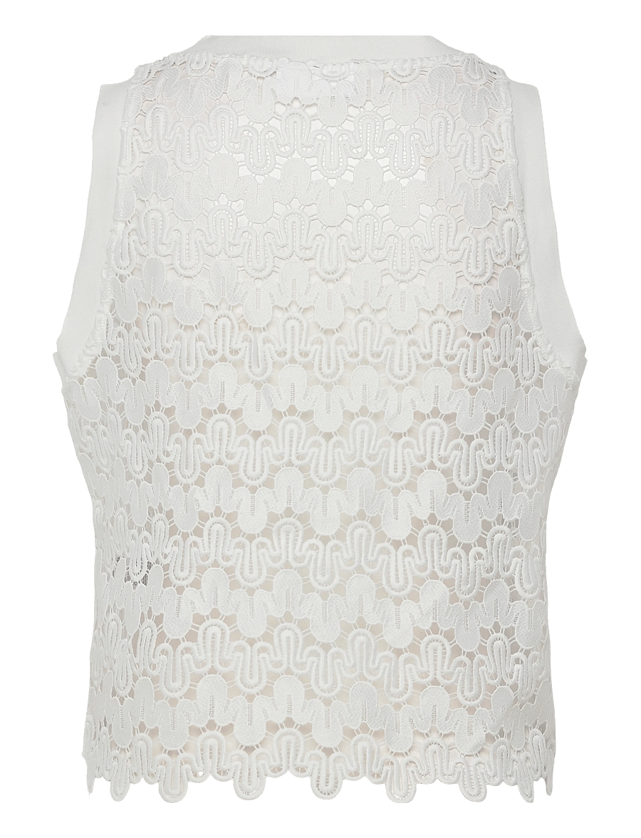 Coster Copenhagen - Lace top - crop tops - white - 1