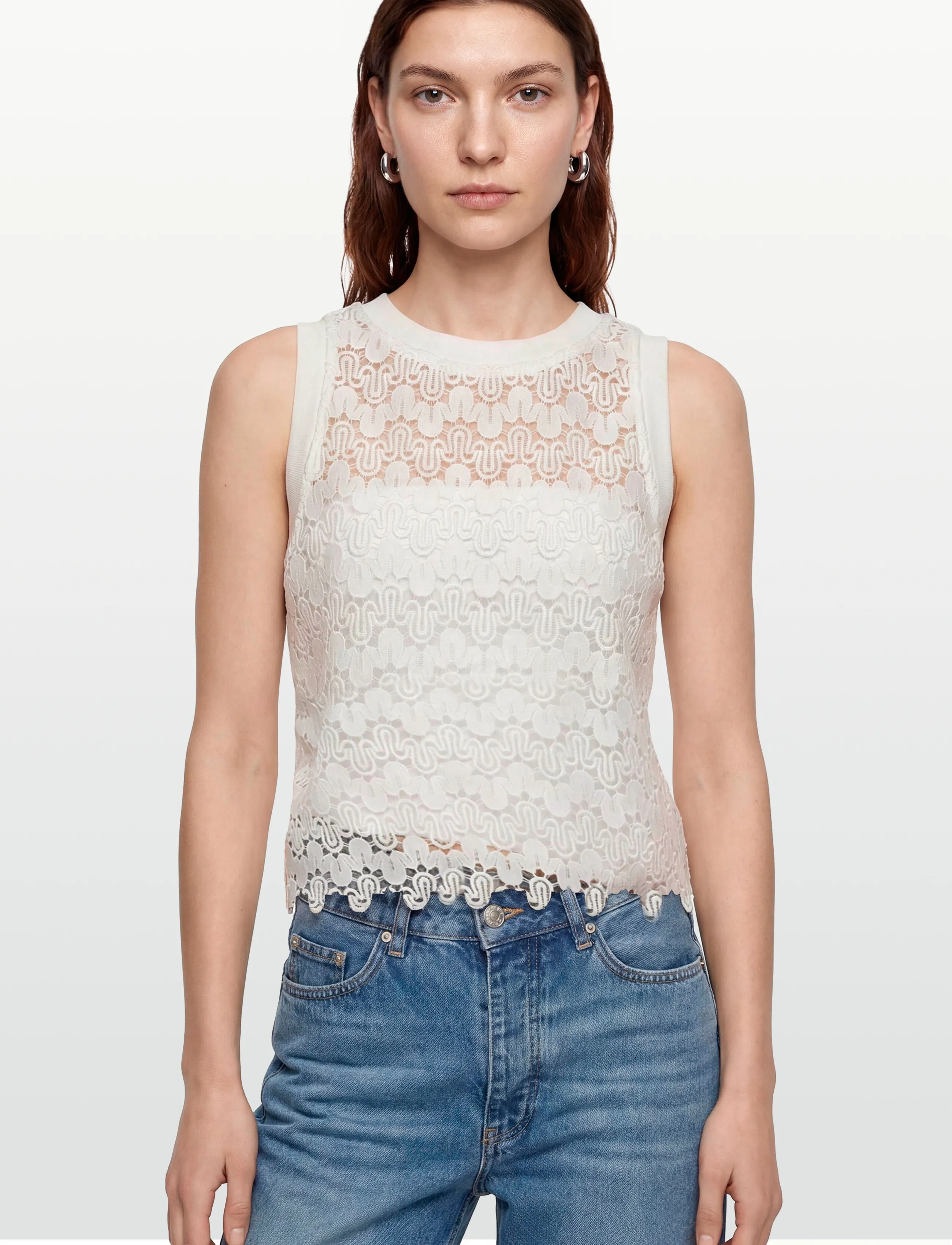 Coster Copenhagen - Lace top - crop tops - white - 3