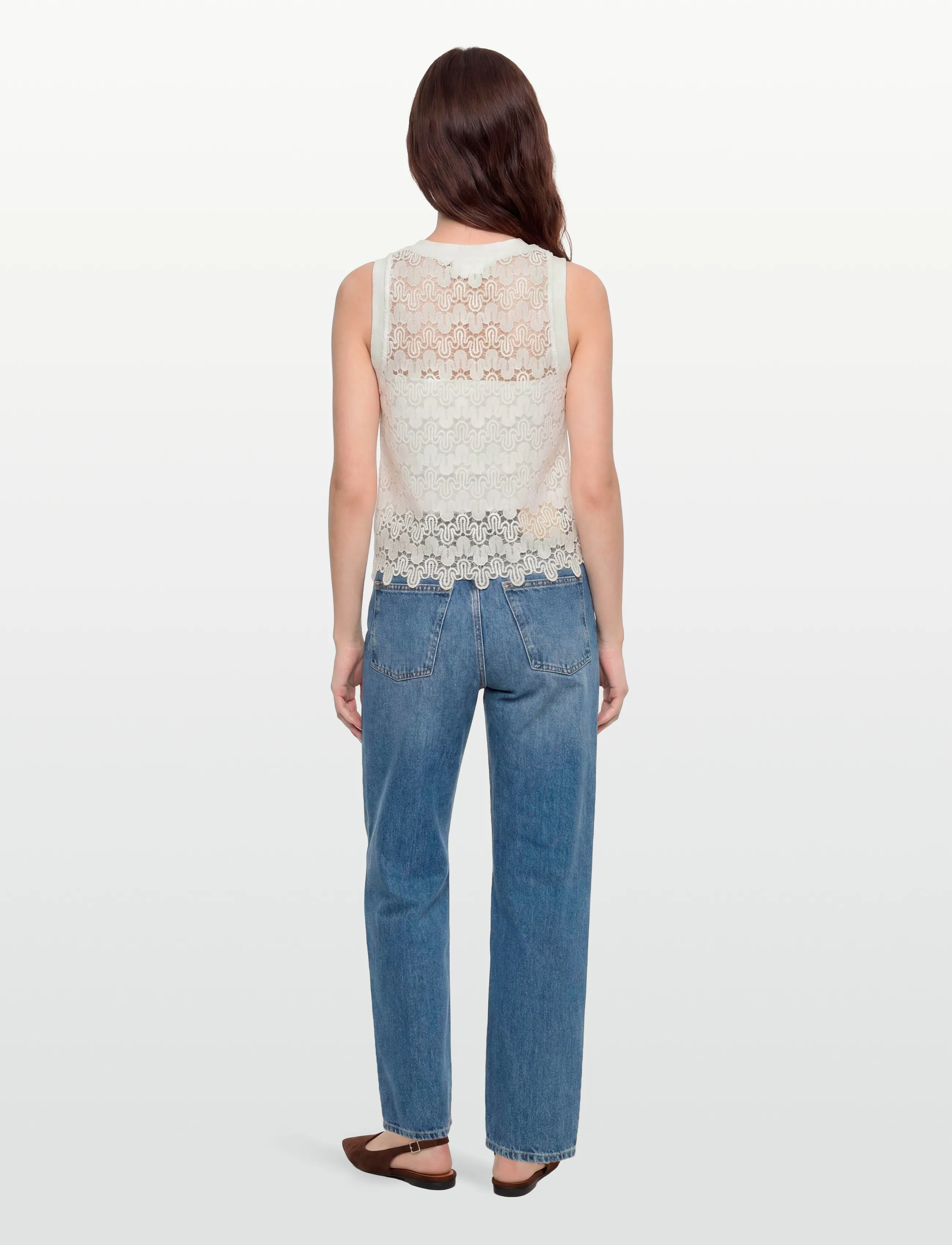 Coster Copenhagen - Lace top - crop tops - white - 4