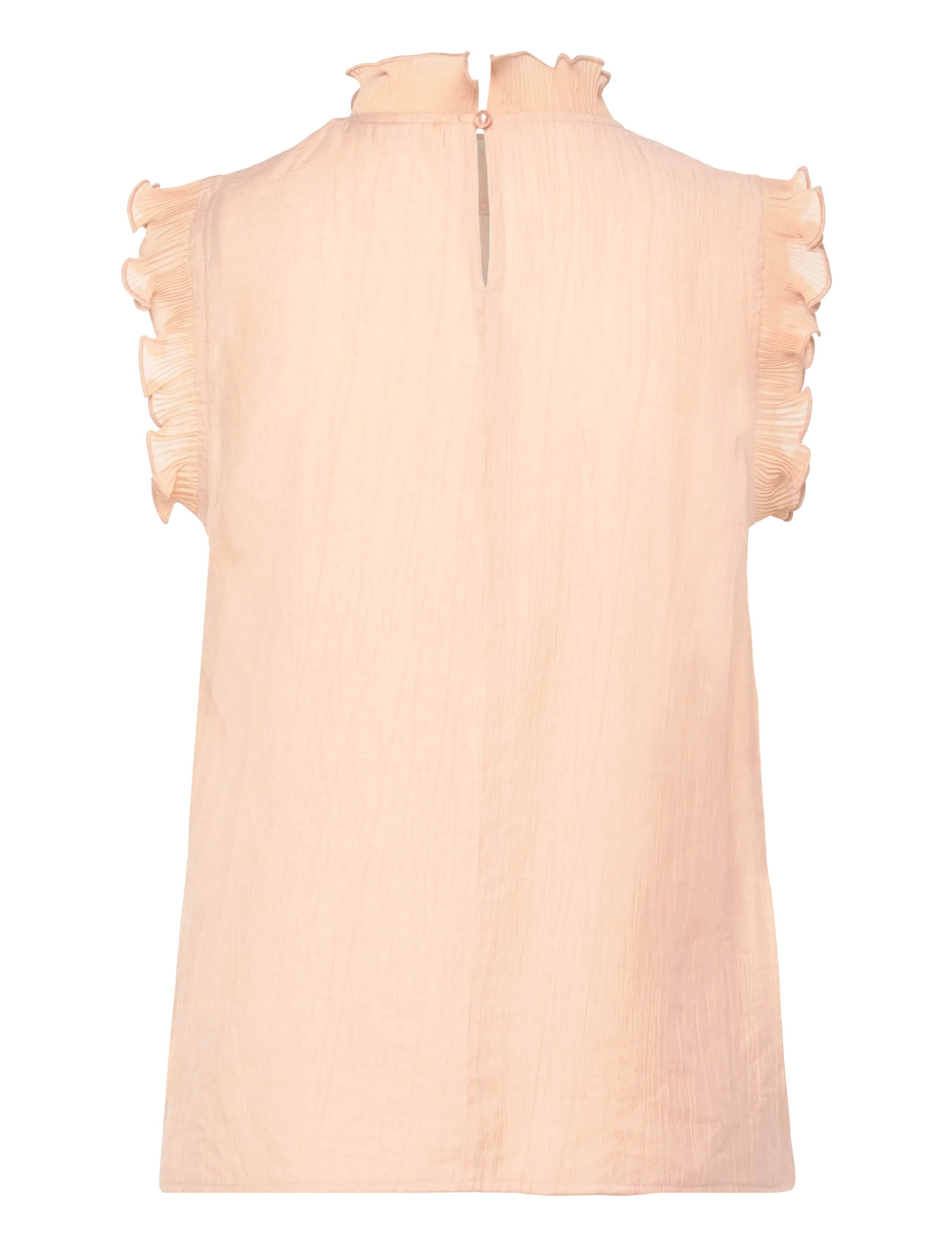 Coster Copenhagen - Top with ruffles - Ærmeløse bluser - moon rock - 2