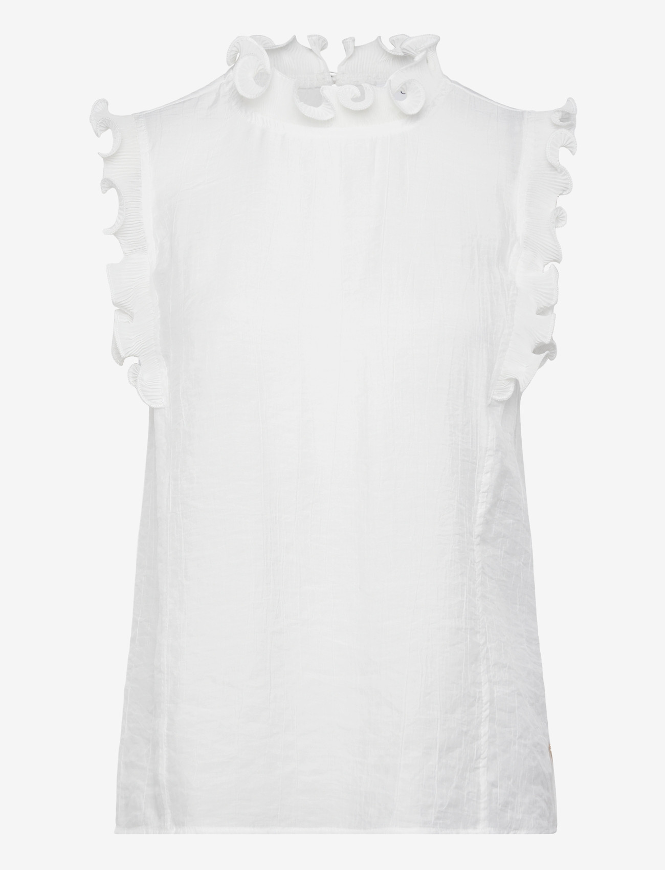 Coster Copenhagen - Top with ruffles - Ærmeløse bluser - white - 1