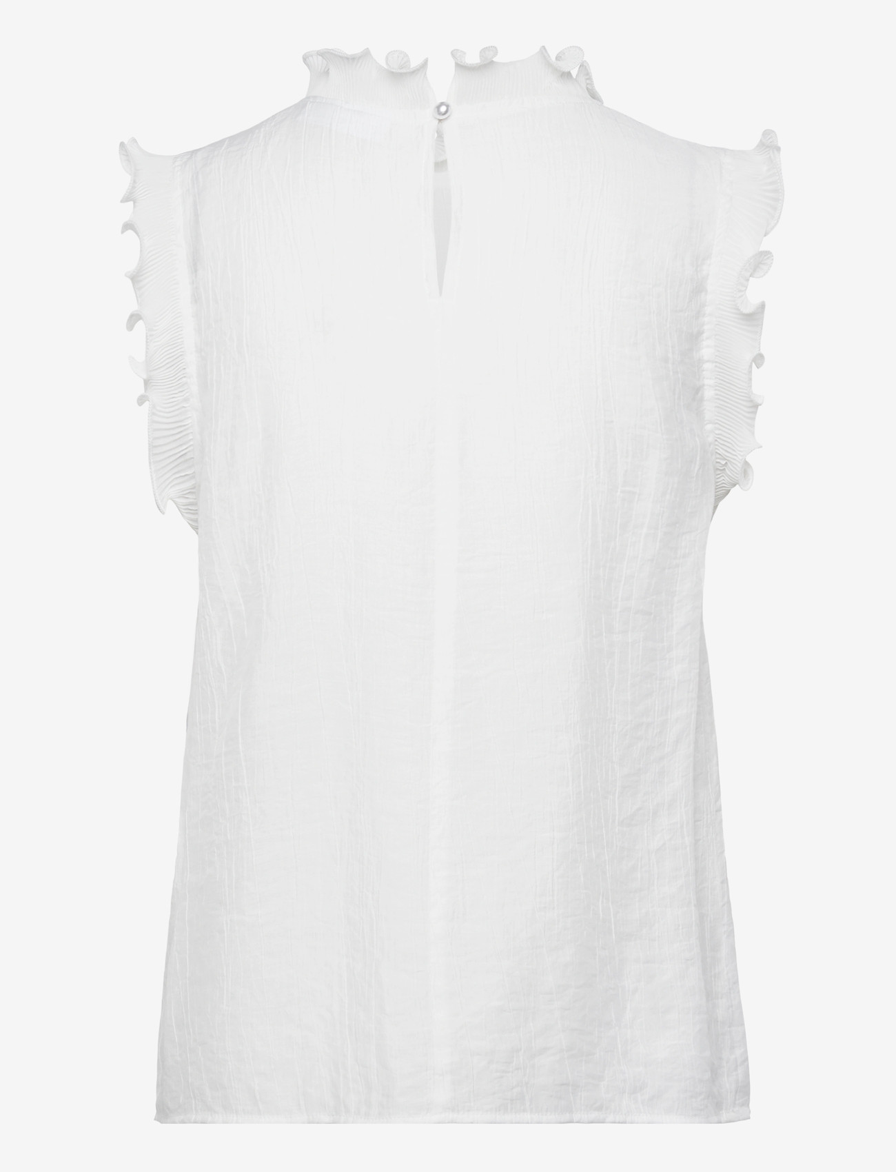 Coster Copenhagen - Top with ruffles - Ærmeløse bluser - white - 2