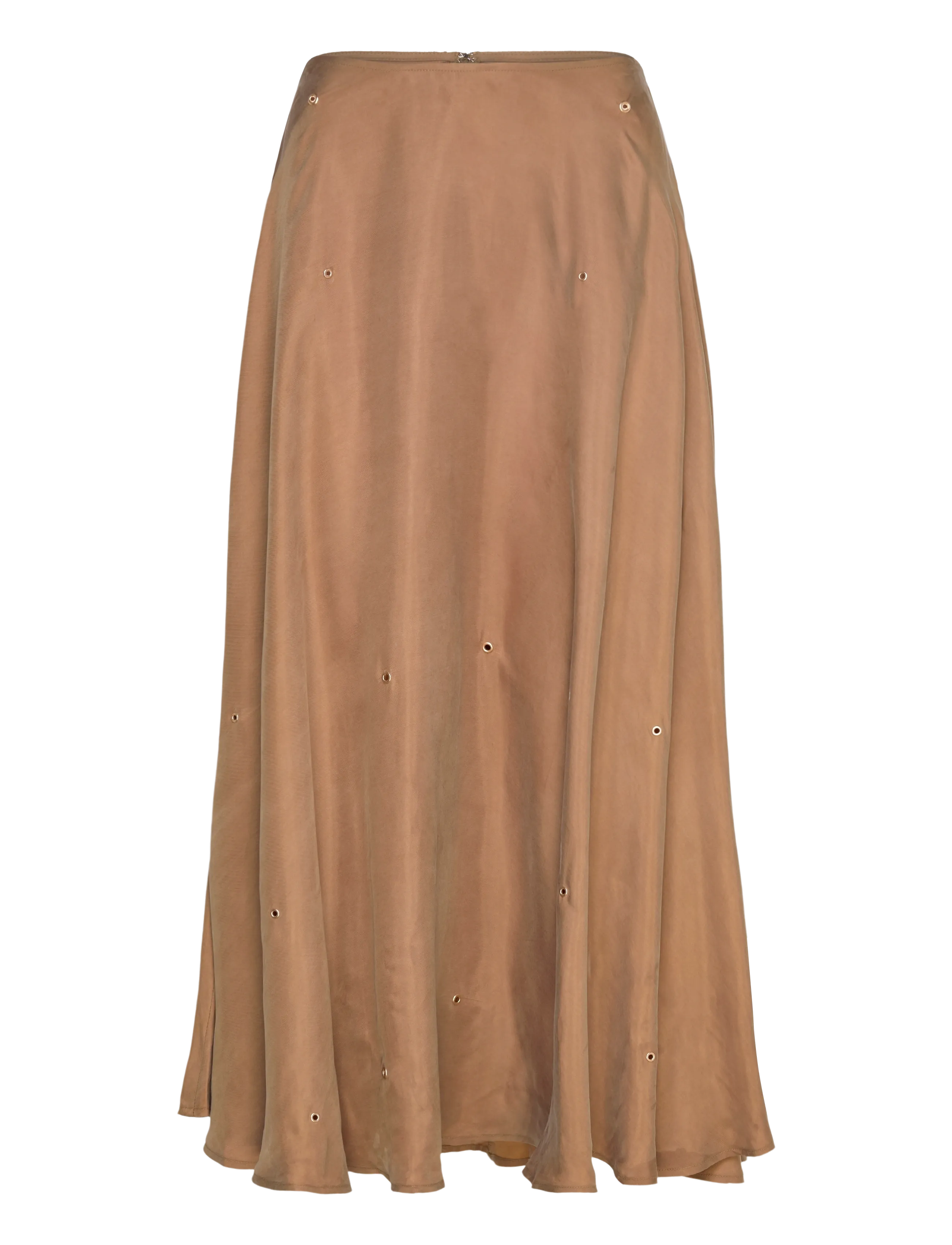 Coster Copenhagen Skirt with eyelets - Nederdele - GOLDEN LATTE / brown