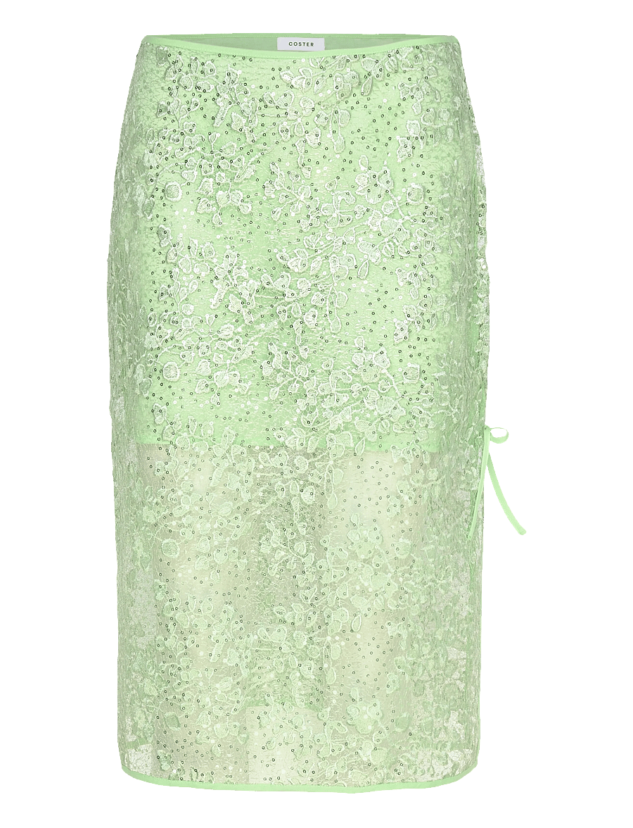 Coster Copenhagen - Sequins skirt - pailletten-röcke - mint - 0