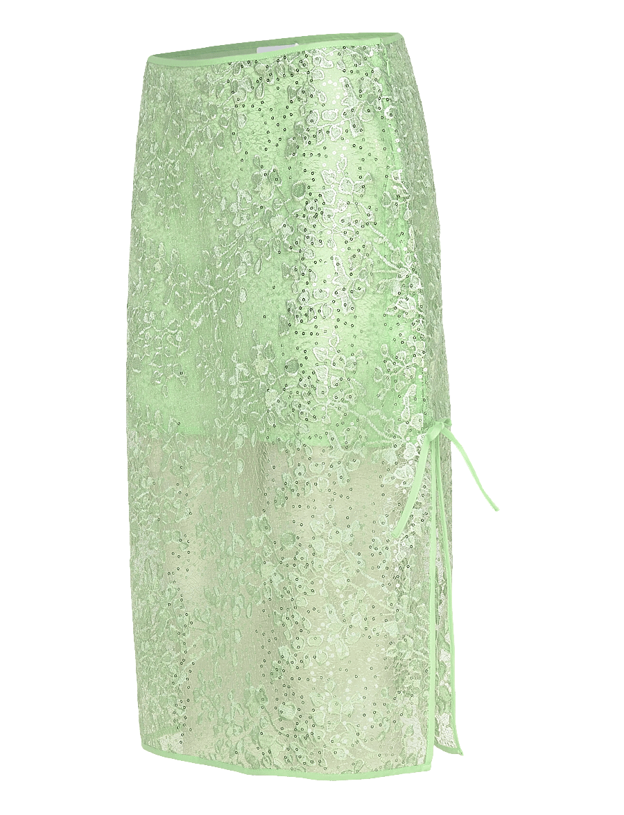 Coster Copenhagen - Sequins skirt - pailletten-röcke - mint - 1