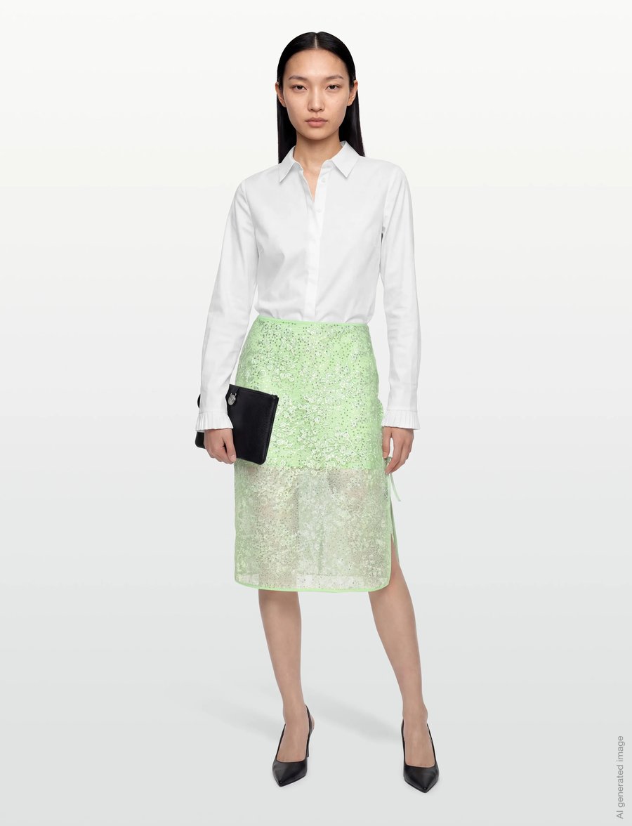 Coster Copenhagen - Sequins skirt - pailletten-röcke - mint - 0
