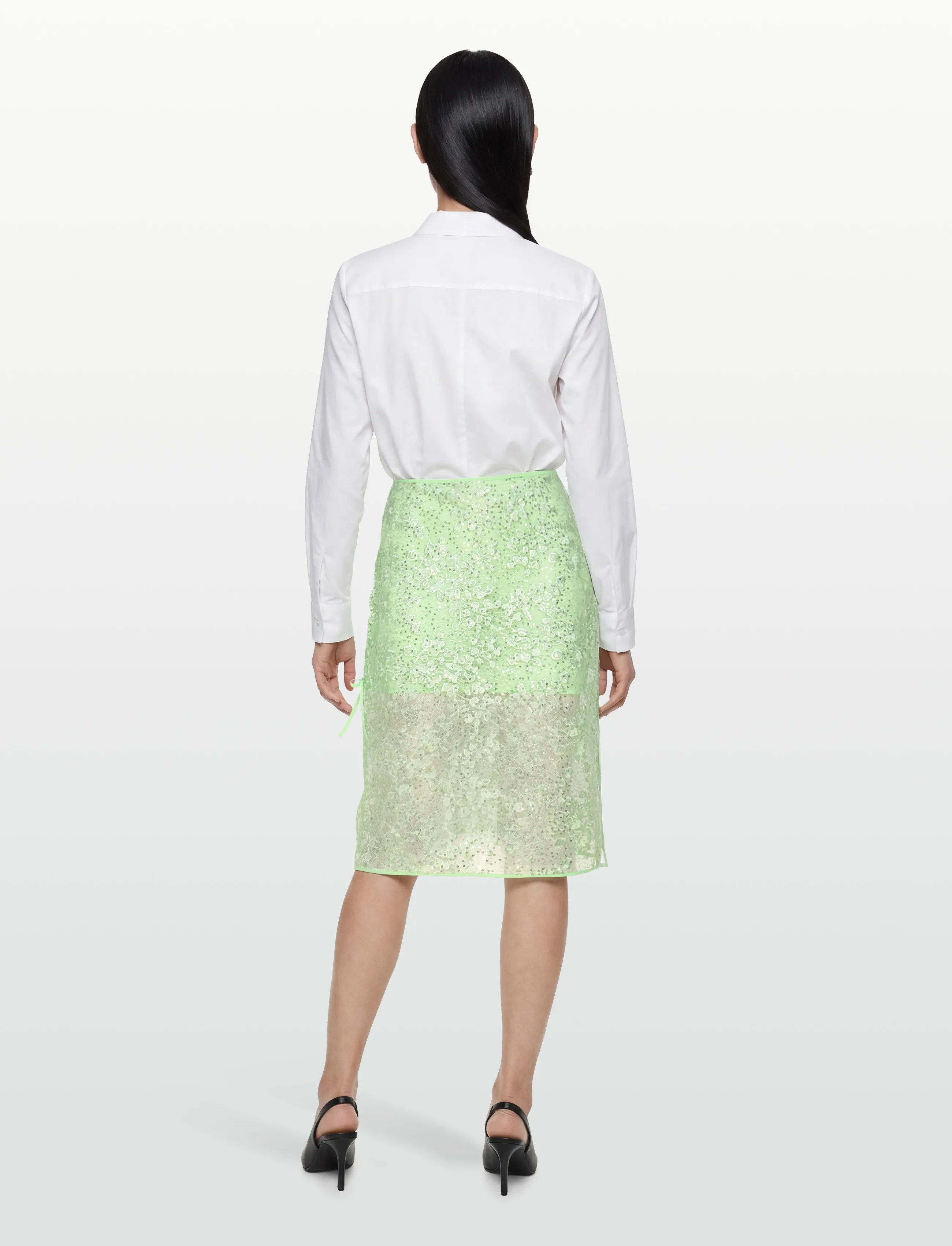 Coster Copenhagen - Sequins skirt - pailletten-röcke - mint - 5