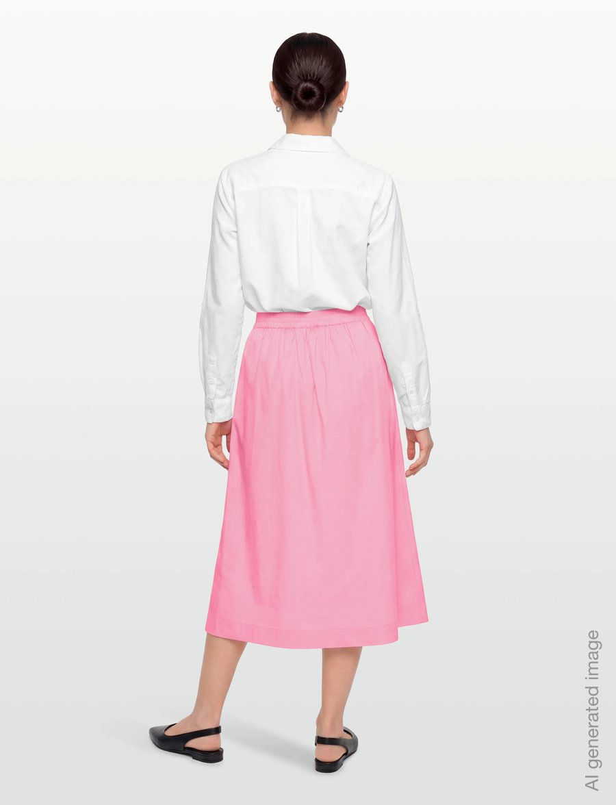 Coster Copenhagen - PHOEBE long skirt - midiseelikud - bright pink - 4
