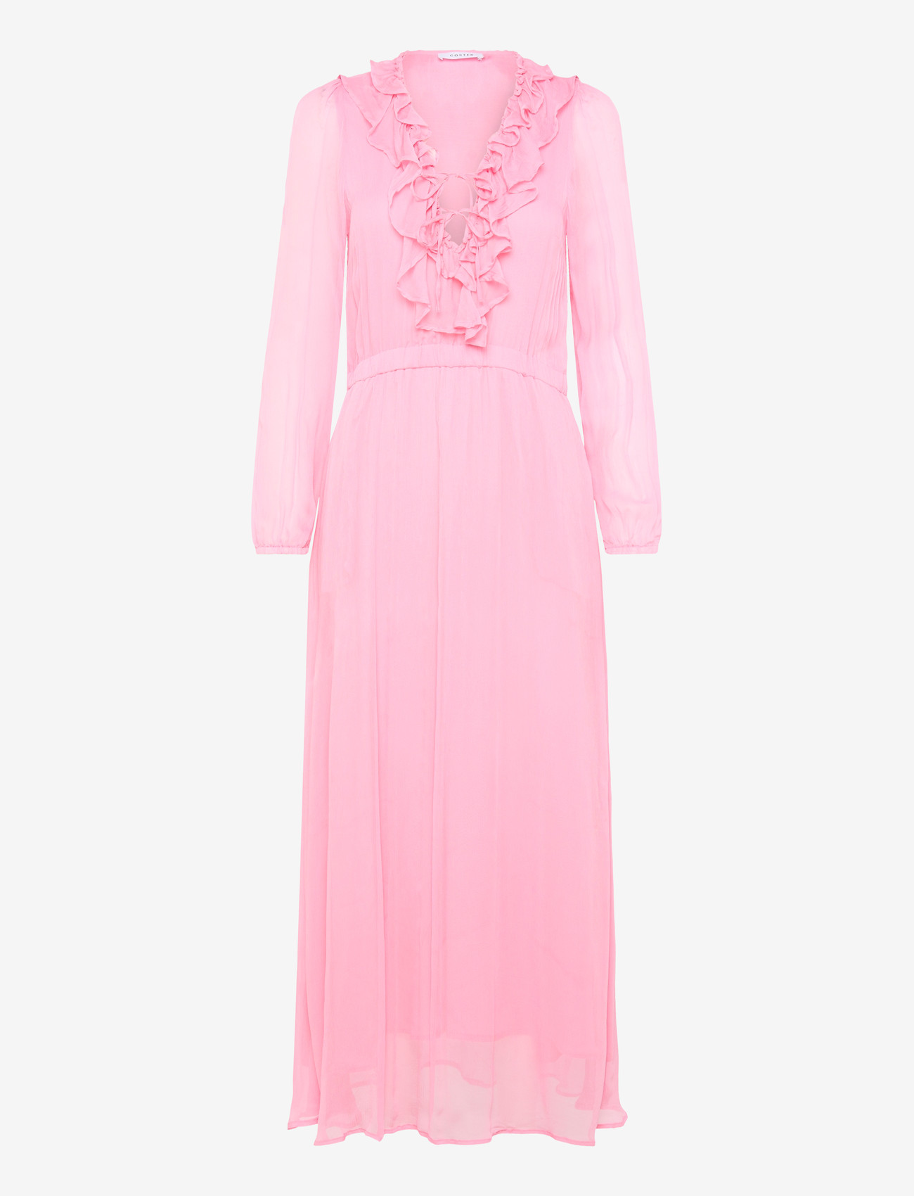 Coster Copenhagen - Long ruffle dress - sommerkjoler - fuschia - 0