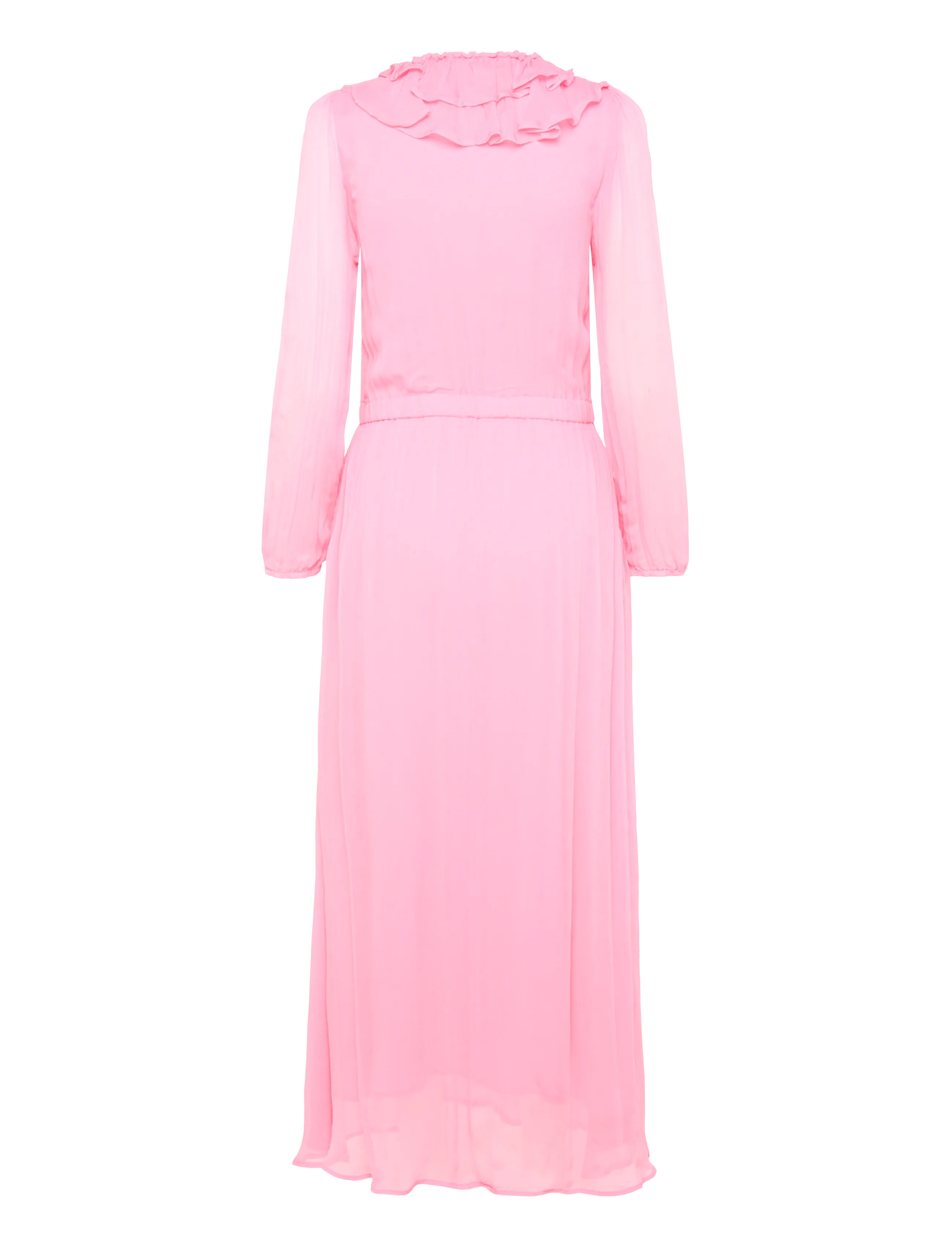 Coster Copenhagen - Long ruffle dress - suvekleidid - fuschia - 1