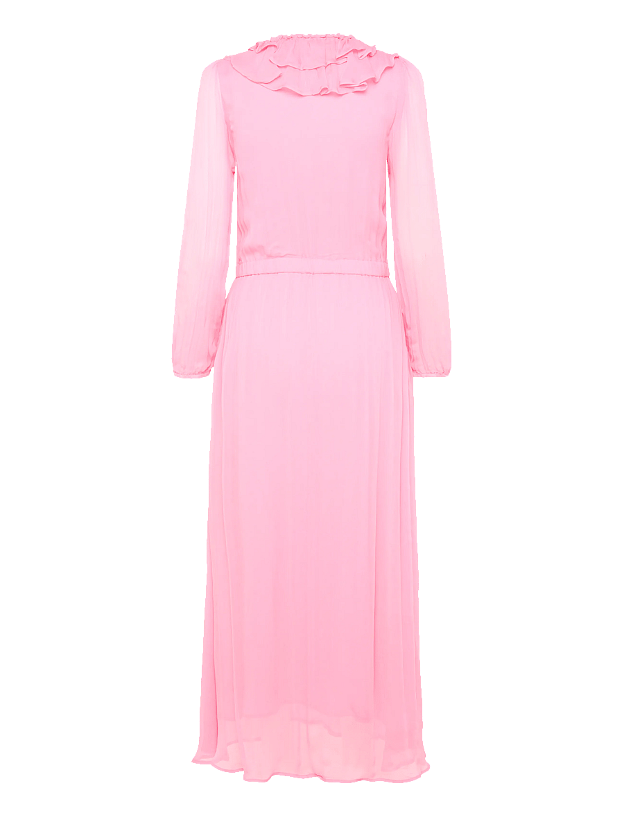 Coster Copenhagen - Long ruffle dress - suvekleidid - fuschia - 1