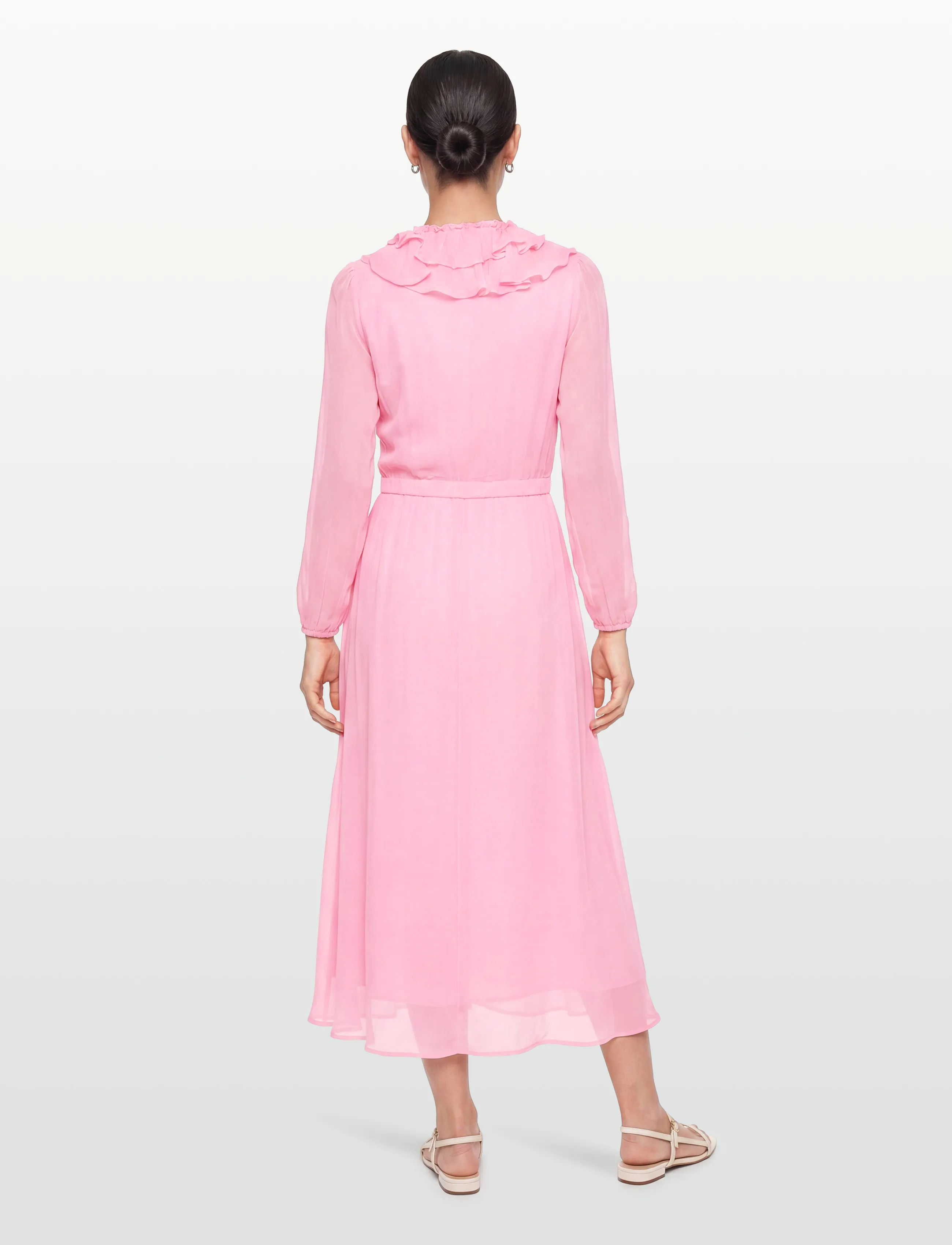 Coster Copenhagen - Long ruffle dress - zomerjurken - fuschia - 4
