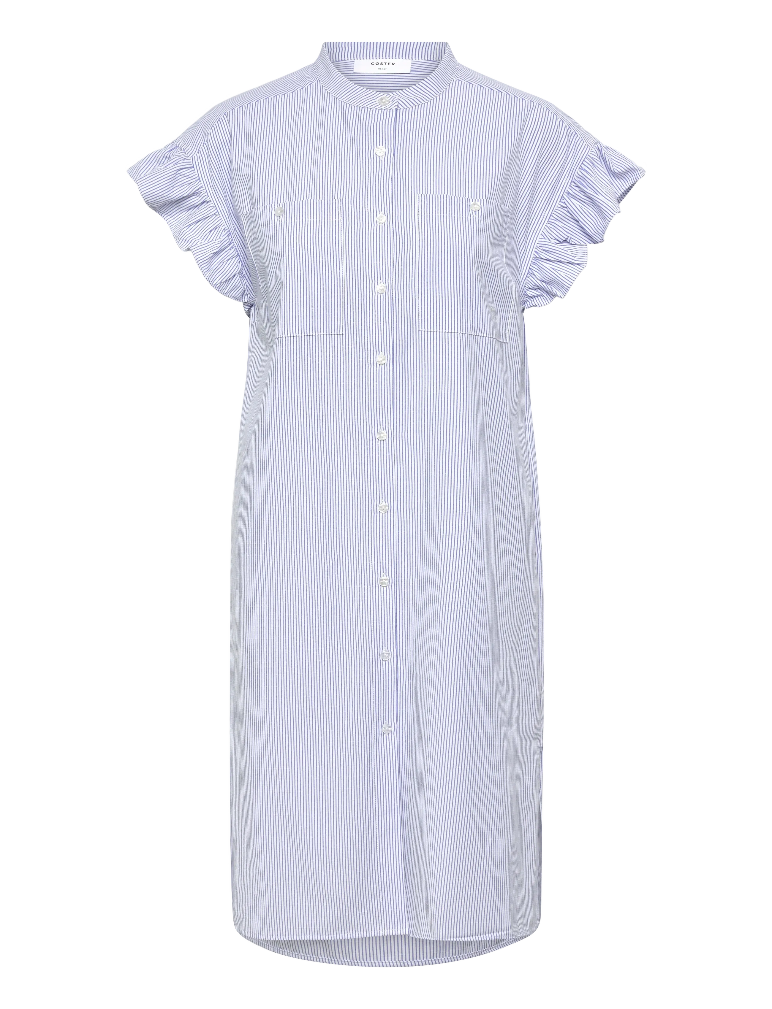 Coster Copenhagen GWEN striped shirt dress - Kampagne - BLUE STRIPES / multi