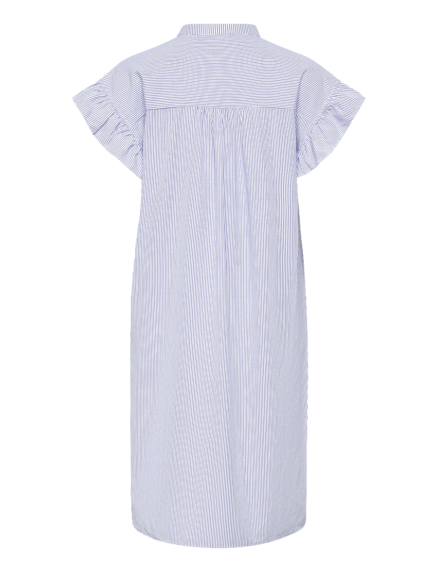 Coster Copenhagen - GWEN striped shirt dress - skjortekjoler - blue stripes - 2