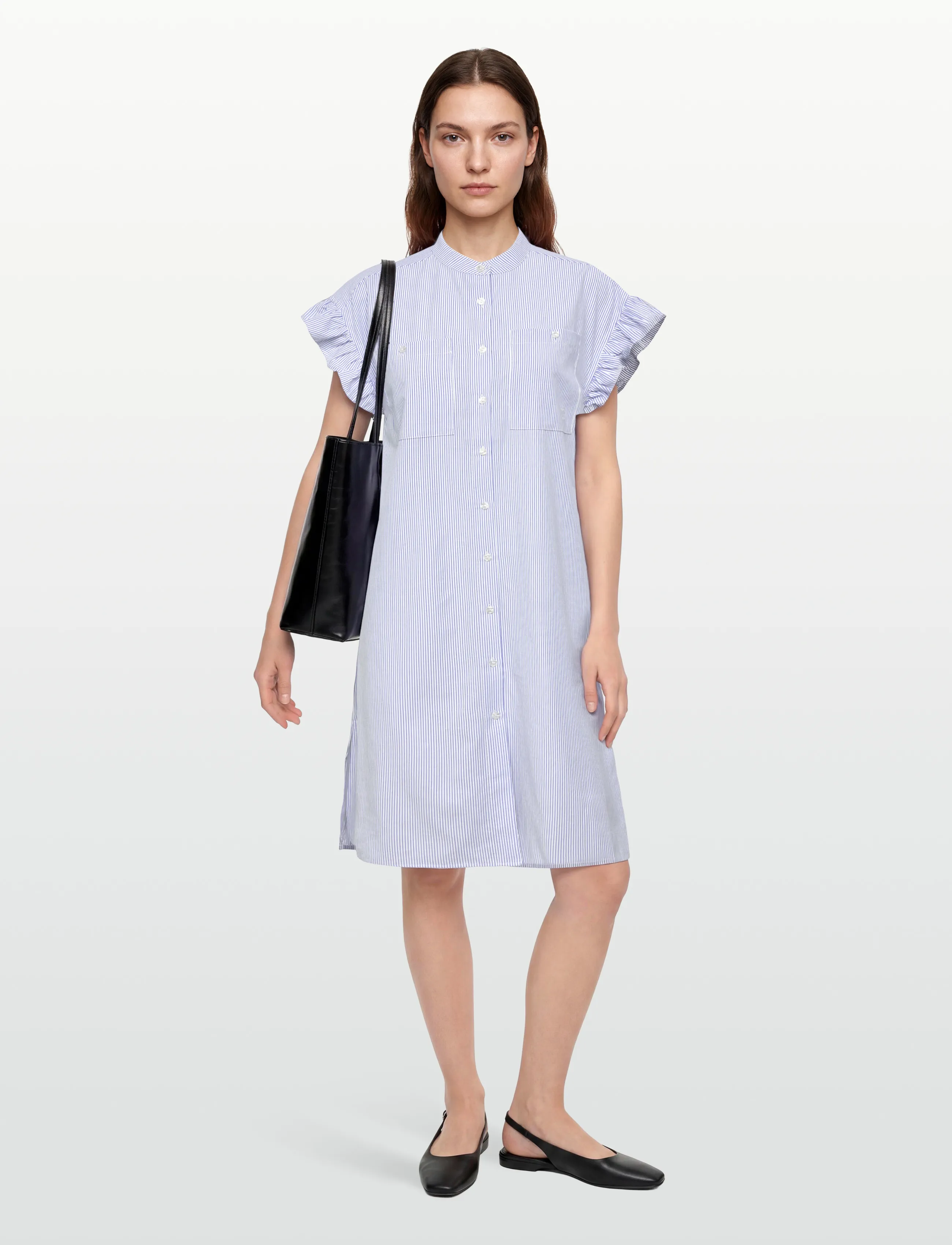 Coster Copenhagen GWEN striped shirt dress - Riided - BLUE STRIPES / multi