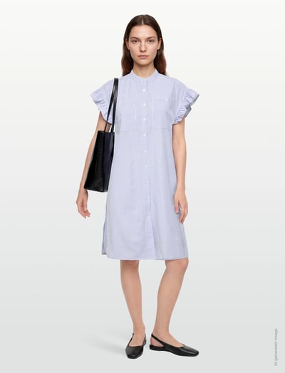 coster copenhagen shirt dress SHIRT DRESS IN CHAMBRE