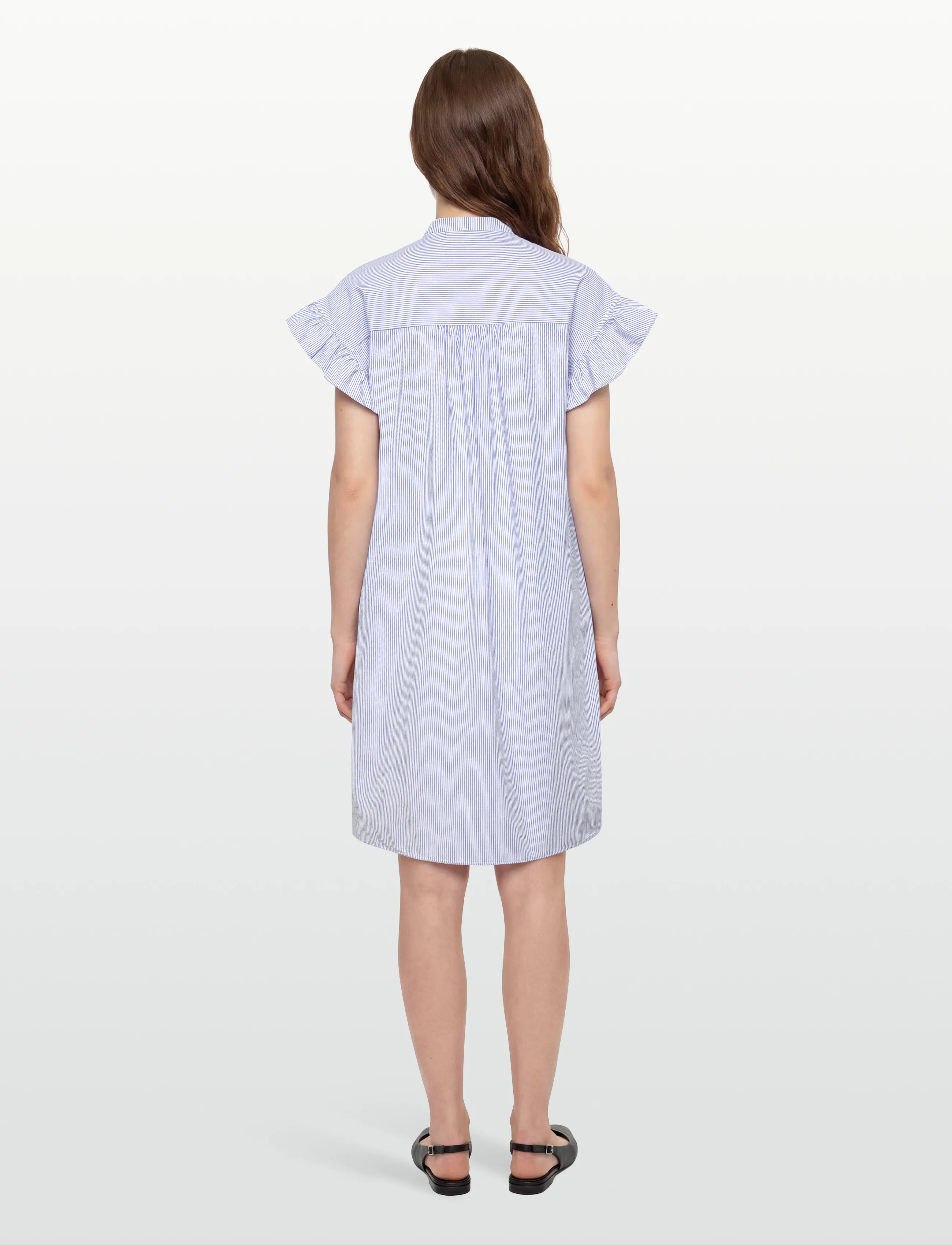 Coster Copenhagen - GWEN striped shirt dress - skjortekjoler - blue stripes - 4