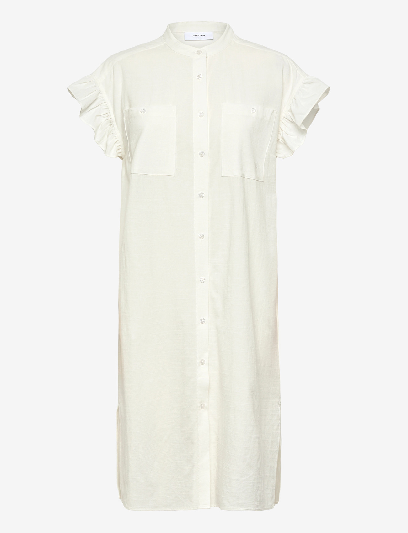 Coster Copenhagen - GWEN solid shirt dress - sommerkjoler - white - 0