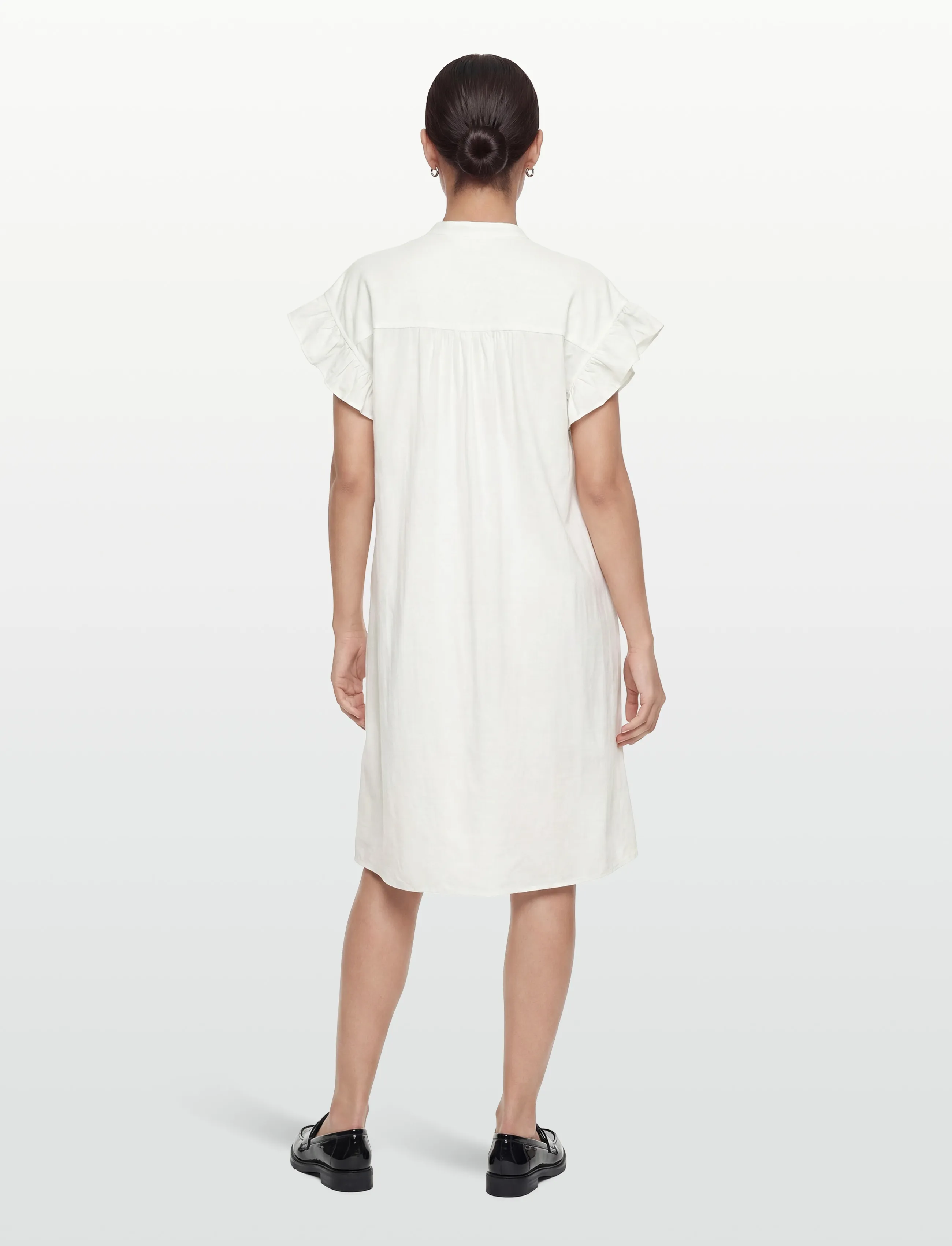 Coster Copenhagen - GWEN solid shirt dress - sommarklänningar - white - 4