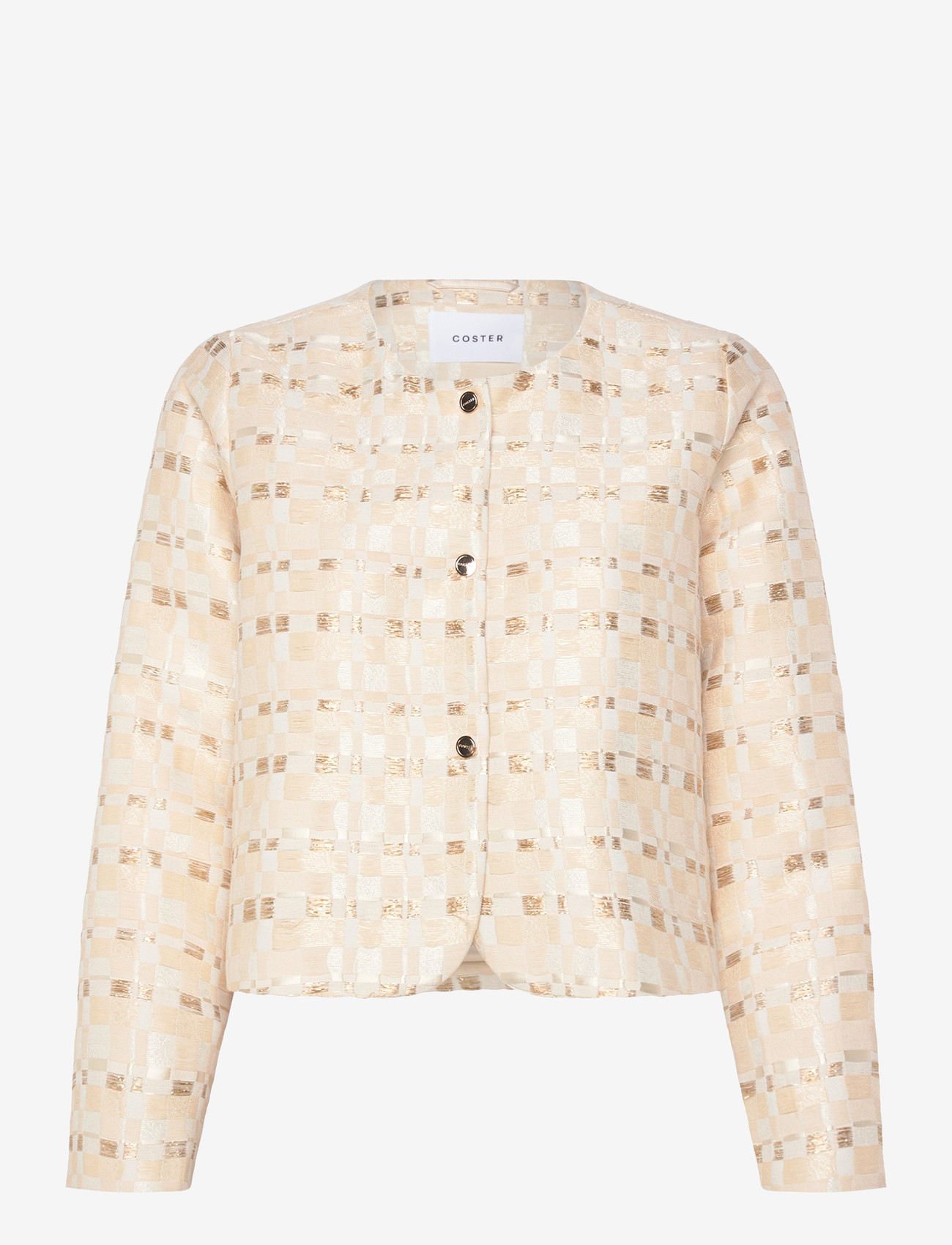 Coster Copenhagen - Shimmer jacquard jacket - forårsjakker - shimmer jaquard - 1