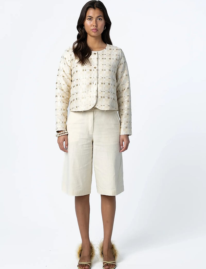 Coster Copenhagen - Shimmer jacquard jacket - forårsjakker - shimmer jaquard - 0