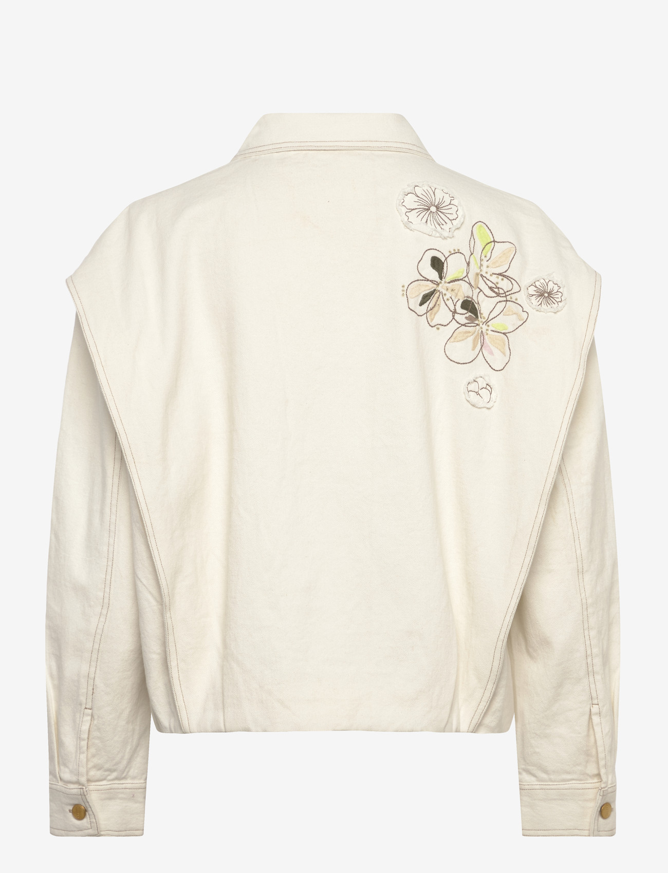 Coster Copenhagen - Jacket with embroidery - forårsjakker - pearl - 1