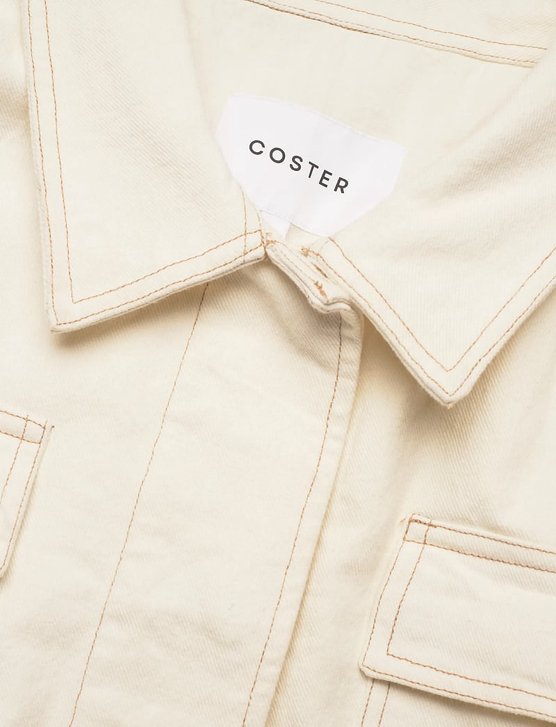 Coster Copenhagen - Jacket with embroidery - forårsjakker - pearl - 2