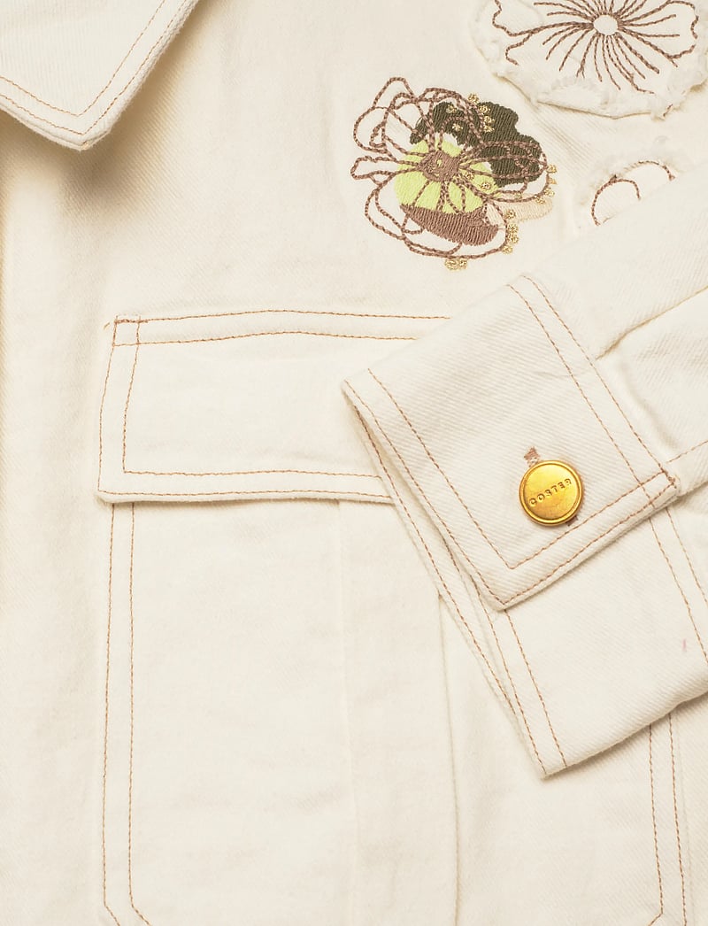Coster Copenhagen - Jacket with embroidery - forårsjakker - pearl - 3