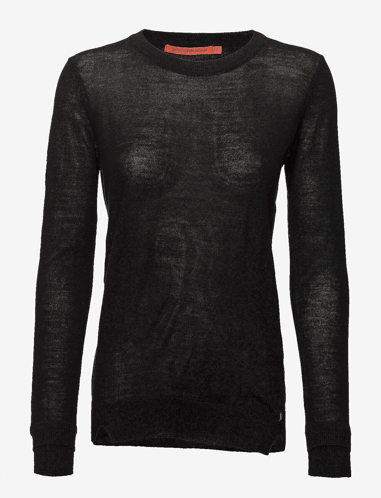 Coster Copenhagen - Round neck knit top merino (Basic) - black - 0