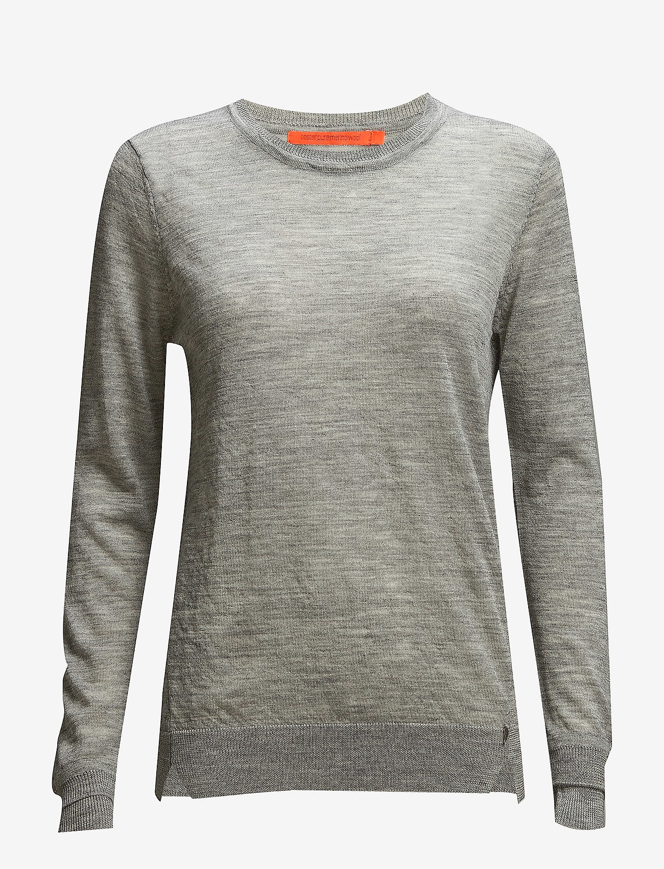 Coster Copenhagen - Round neck knit top merino (Basic) - light grey melange - 0