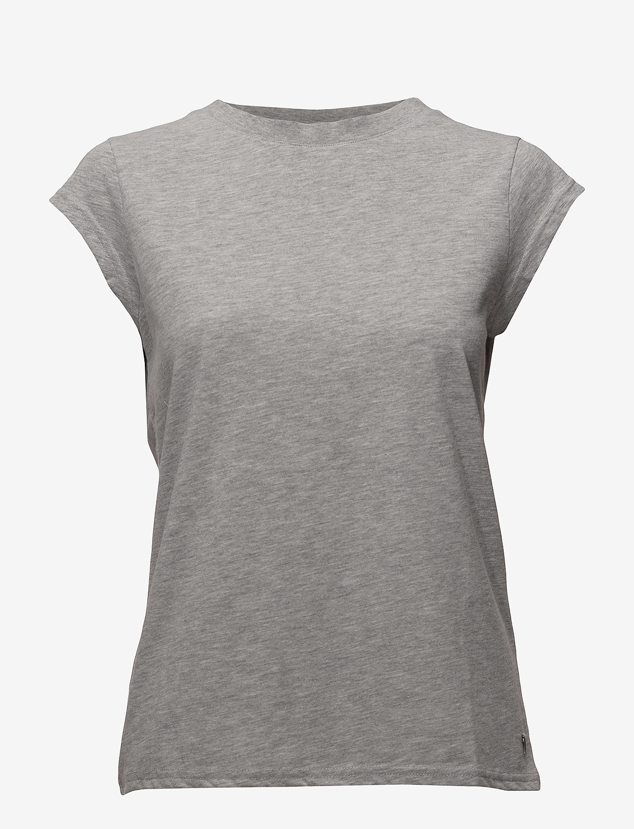 Coster Copenhagen - CC Heart basic round-neck t-shirt - efterårstøj - light grey melange - 0